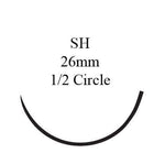 PDS™ II Polydioxanone SH 1/2 Circle Taper Point Needle Size 3-0 Monofilament | SurgiMac Dental Supply