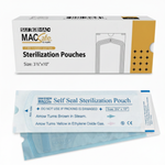 SurgiMac Self Seal Sterilization Pouch, Self-Sealing, Paper/Blue film, MacSafe, 200/Pk, 10pk/Case