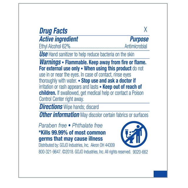 Purell Hand Sanitizing Wipes Alcohol Formula 9022-10-Bx