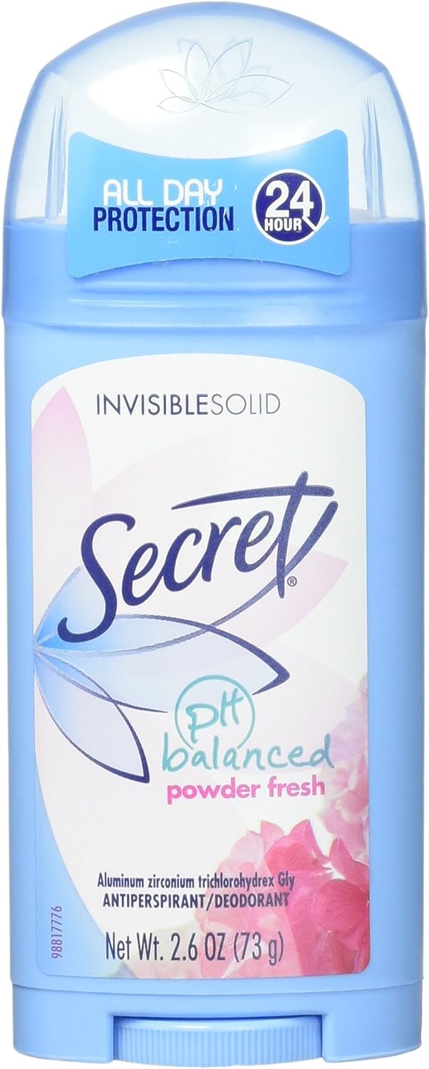 Procter & Gamble | Secret Invisible Solid Deodorant, Powder Fresh, 2.6 oz, 12/cs | 3700012343