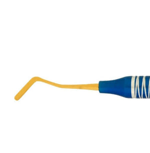 SurgiMac #2 Goldstein Flexi-Thin Composite, 2.5mm/_1.8mm, Blue Handle, Gold(TiN) tips, Double-Ended, Stainless Steel, Air Series, 1/Pk | SurgiMac Dental Supply