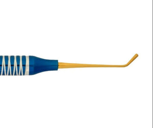 SurgiMac #2 Goldstein Flexi-Thin Composite, 2.5mm/_1.8mm, Blue Handle, Gold(TiN) tips, Double-Ended, Stainless Steel, Air Series, 1/Pk | SurgiMac Dental Supply
