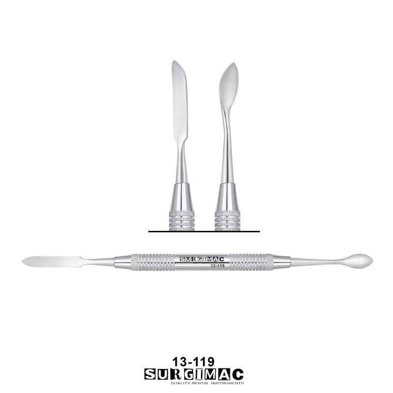 SurgiMac Laboratory Waxing Spoon and Spatula, Double-Ended, Stainless Steel, Air Series, 1/Pk
