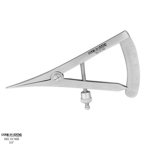 Castroviejo 3.5" Caliper Measuring Gauge by SugiMac 13-1402
