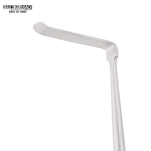 SurgiMac 8" Surgical Retractor, Upward Curved, Stainless Steel, Eco Series, 1/Pk | SurgiMac Dental Supply