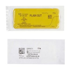 GUT PLAIN Plain Gut G-1 3/8 Circle Precision Reverse Cutting Needle Size 6-0 | SurgiMac Dental Supply