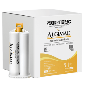 SurgiMac Alginate Substitute, Fast Set Mint Flavor, Box of 8-50mL Cartridges, AlgiMac, 1/Pk