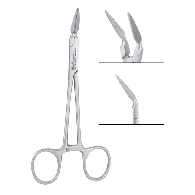 SurgiMac 45˚ Steiglitz Forcep, Serrated, 13.5cm, Stainless Steel, Air series, 1/Pk