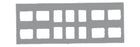 GreyLight Film Mounts Plastic/Grey 14 Window 6 Vertical, 8 Horizontal, Size 2