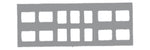 GreyLight Film Mounts Plastic/Grey 14 Window 6 Vertical, 8 Horizontal, Size 2