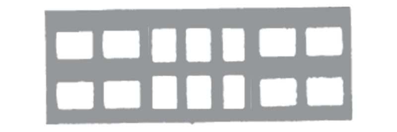 Flow Dental Klear-Vue Film Mounts Cardboard/White 14 Window, 8 Horizontal, 6 Vertical, Size