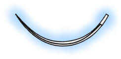 Miltex #18, 1/2 circle, regular surgeon's suture needle, package of 12 needles