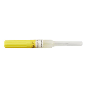 Peripheral IV Catheter Surflo 24 Gauge 3/4 Inch ETFE Straight Hub Non Blood Control Non-Safety