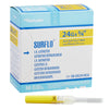 Peripheral IV Catheter Surflo 24 Gauge 3/4 Inch ETFE Straight Hub Non Blood Control Non-Safety