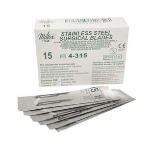 Miltex Surgical Blade Stainless Steel No. 15 Sterile 4-315