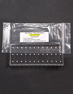 Plexiglas, Clear, 36 Hole Bur Blocks, 5" x 2" x 1/2", 10/16 Hole Spacing 1516BFG