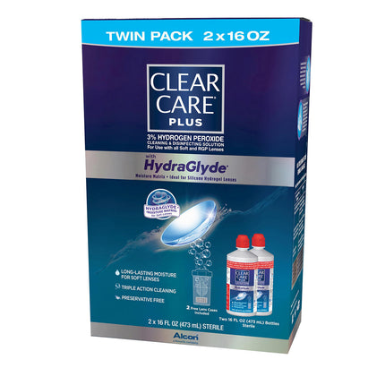 Clear Care Plus Contact Lens Solution, 2 pk./16 oz.