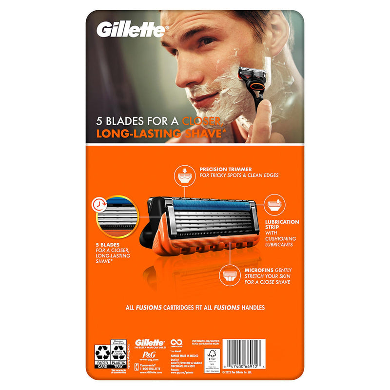 Gillette Fusion5 Men's Razor with 9 Razor Blade Refills 159787