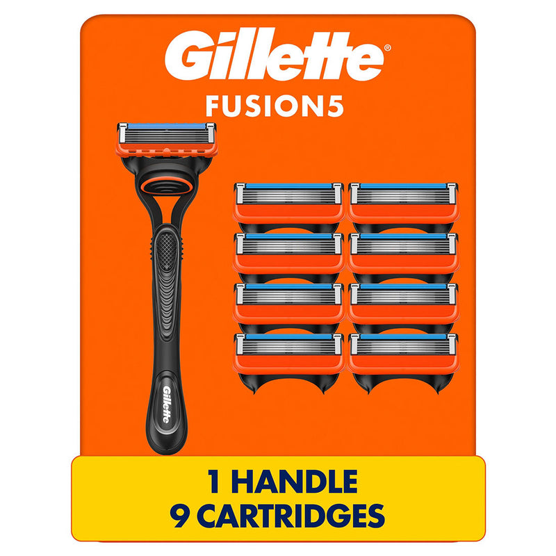 Gillette Fusion5 Men's Razor with 9 Razor Blade Refills 159787