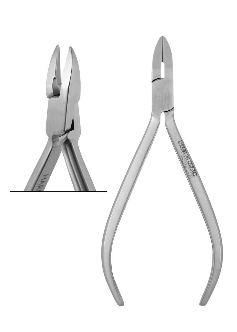 SurgiMac 15° Angled Micro-Mini Pin & Ligature Cutter Pliers, Orthodontic Instruments, Stainless Steel, Air Series, 1/Pk | SurgiMac Dental Supply