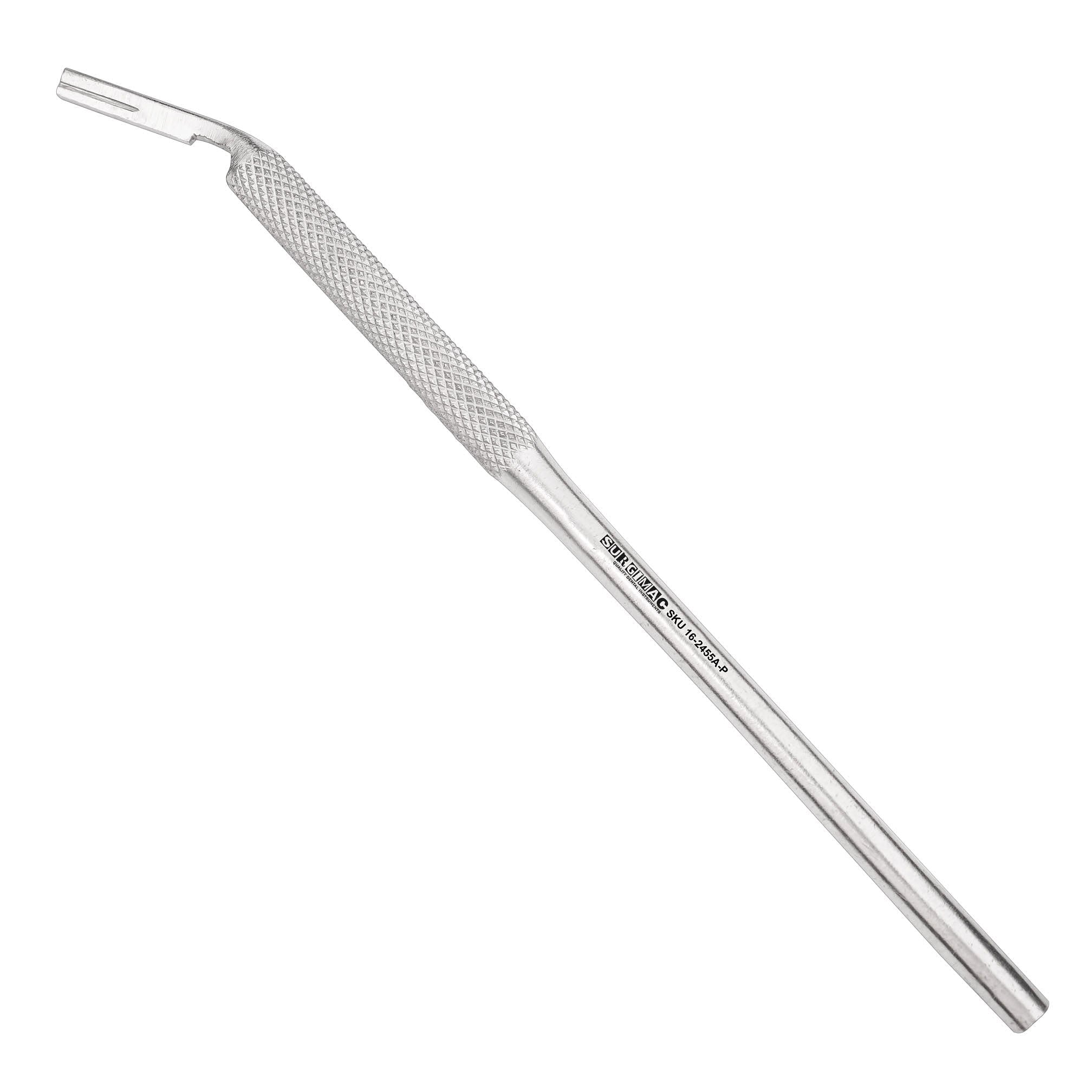 SurgiMac #5 Scalpel Handle, Angled, Stainless Steel, Pro Series, 1/Pk