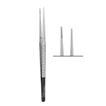 SurgiMac #18mm Micro Tissue Pliers, Straight, Stainless Steel, Black Series, 1/Pk