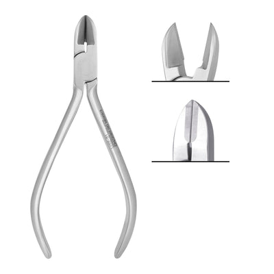 SurgiMac 15° Angled Hard Wire Cutter Pliers, Orthodontic Instruments, Stainless Steel, Air Series, 1/Pk