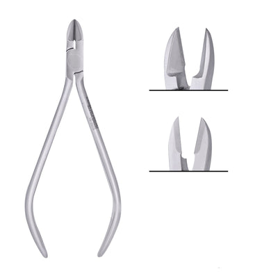 SurgiMac Micro-Mini Pin & Ligature Cutter Pliers, Long Handle, Orthodontic Instruments, Stainless Steel, Air Series, 1/Pk