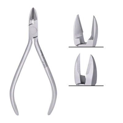 SurgiMac 15° Angled Micro-Mini Pin & Ligature Cutter Pliers, Orthodontic Instruments, Stainless Steel, Air Series, 1/Pk