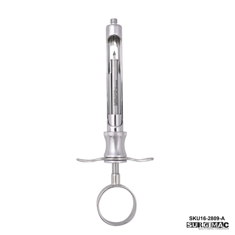 SurgiMac 1.8cc Cook-Waite Aspirating Syringe, Stainless Steel, Air Series, 1/Pk | SurgiMac Dental Supply