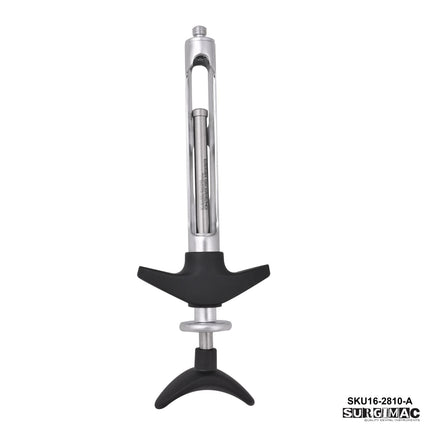 SurgiMac Aspirating Syringes, Black Saddle-Grip, Silicone Handle, Stainless Steel, Air Series, 1/Pk