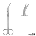 SurgiMac #904 Suture Scissors, Angled, 16cm, Stainless Steel, Air Series, 1/Pk | SurgiMac Dental Supply
