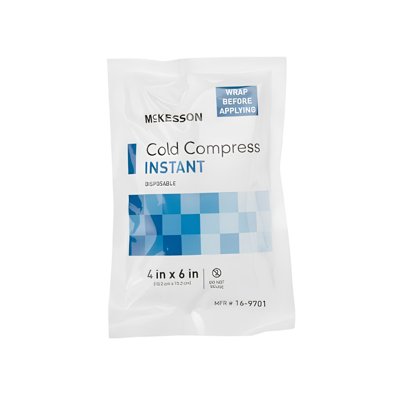 Instant Cold Pack McKesson General Purpose Plastic / Calcium Ammonium Nitrate / Water Disposable