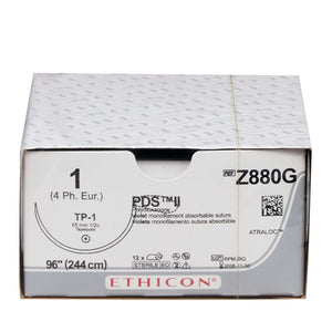 PDS™ II Polydioxanone TP-1 1/2 Circle Taper Point Needle Size 1 Monofilament | SurgiMac Dental Supply