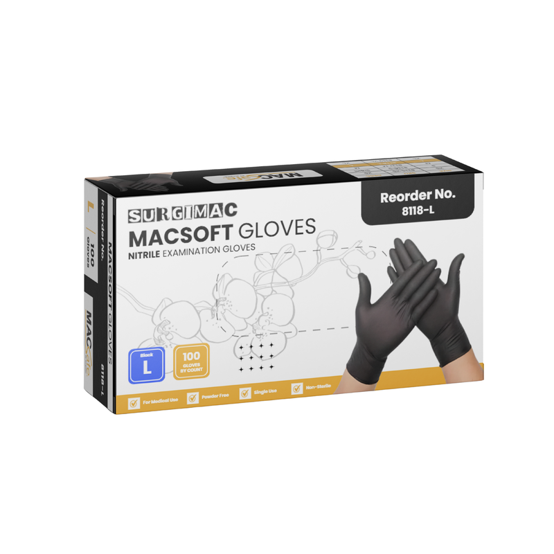 SurgiMac Nitrile Exam Glove, Chemo Tested, MacSoft