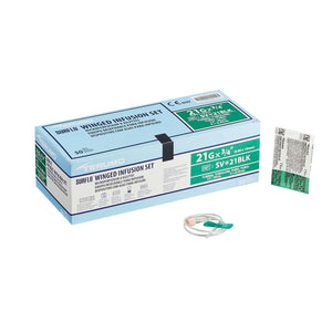 Terumo Infusion Set Surflo 21 Gauge 3/4 Inch 12 Inch Tubing Without Port | SurgiMac Dental Supply