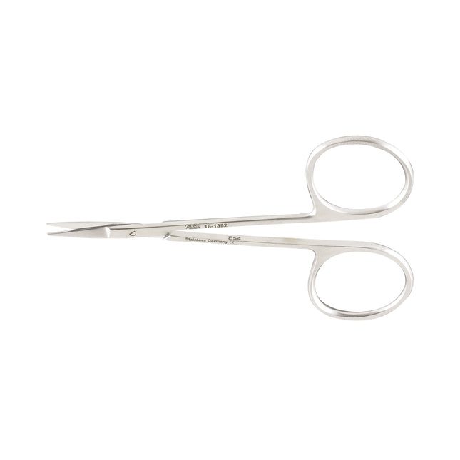 Integra Lifesciences | Miltex 4" Iris curved surgical scissors with a smooth blade and sharp tips | 5-302