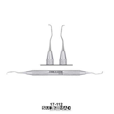 SurgiMac #1/2 Vision Curvette, Double-Ended, Stainless Steel, Air Series, 1/Pk
