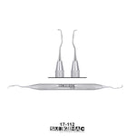 SurgiMac #1/2 Vision Curvette, Double-Ended, Stainless Steel, Air Series, 1/Pk