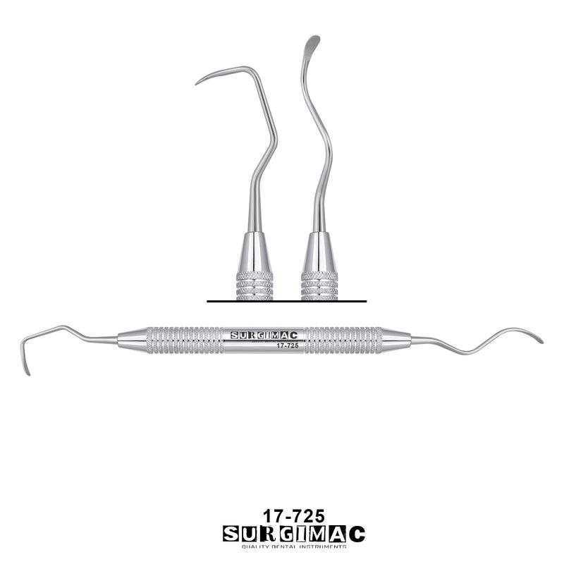 SurgiMac 725 Implant Surgery Instrument, Double-Ended, Stainless Steel, Air Series,  1/Pk
