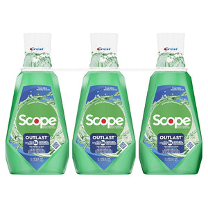Crest Scope Outlast Mint Mouthwash, 3 pk./1L 17794