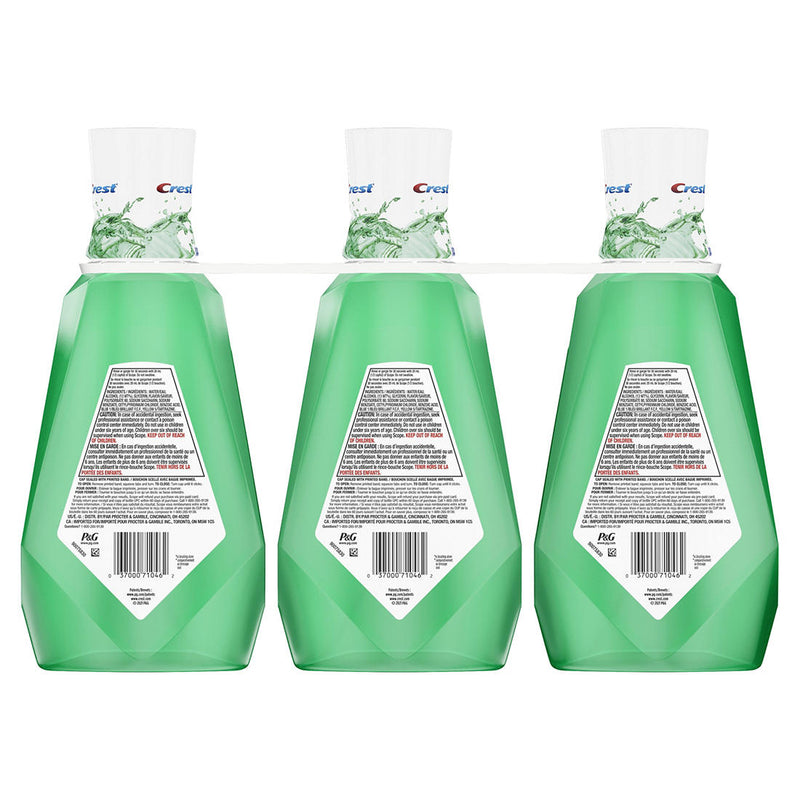 Crest Scope Outlast Mint Mouthwash, 3 pk./1L 17794