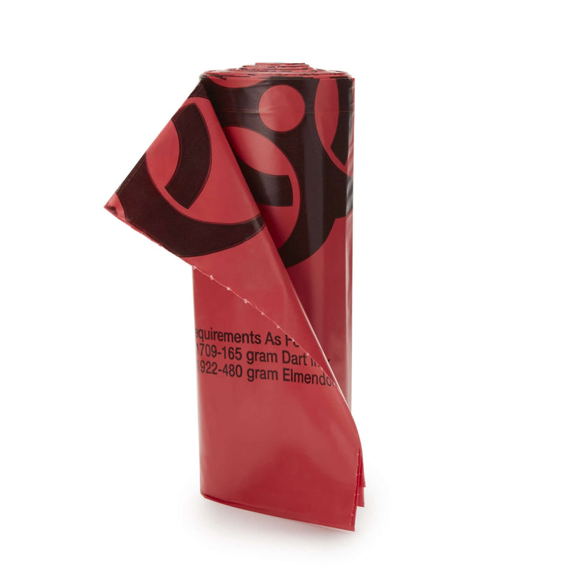 Infectious Waste Bag McKesson 30 to 33 gal. Red Bag LLDPE 31 X 41 Inch | SurgiMac Dental Supply
