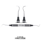 SurgiMac #17S/18S McCall Curette, Black(TiN), Double-Ended, Stainless Steel, Air Series, 1/Pk | SurgiMac Dental Supply