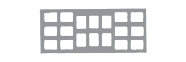 Flow Dental Klear-Vue Film Mounts Cardboard/White 18 Window, 12 Horizontal, 6 Vertical