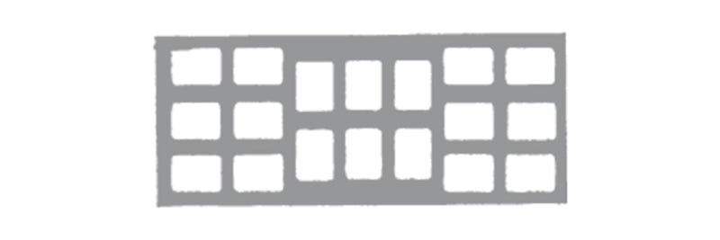 Flow Dental Klear-Vue Film Mounts Cardboard/White 18 Window, 12 Horizontal, 6 Vertical