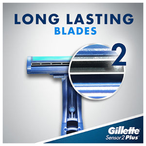 Gillette Sensor2 Plus Pivoting Head and Lubrastrip Men's Disposable Razors, 52 ct. 18384
