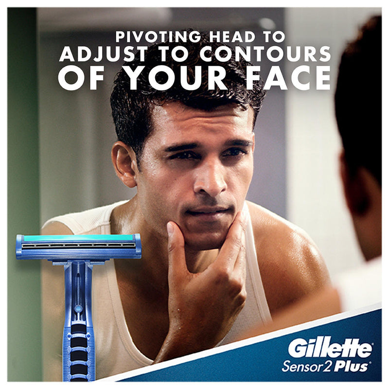 Gillette Sensor2 Plus Pivoting Head and Lubrastrip Men's Disposable Razors, 52 ct. 18384