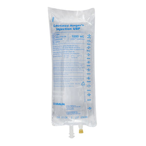 Replacement Preparation Lactated Ringer's Solution IV Solution Flexible Bag 1,000 mL L7500-1