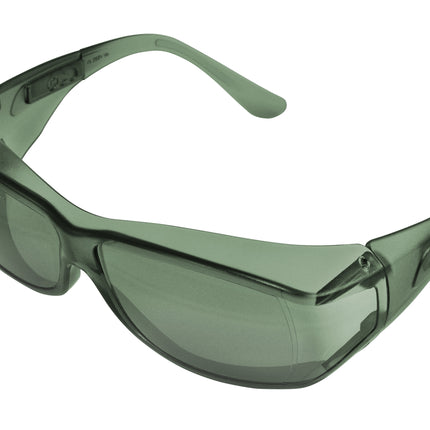 Safety Goggles, Green Frame/Green Lens, Universal Size, 12/bx